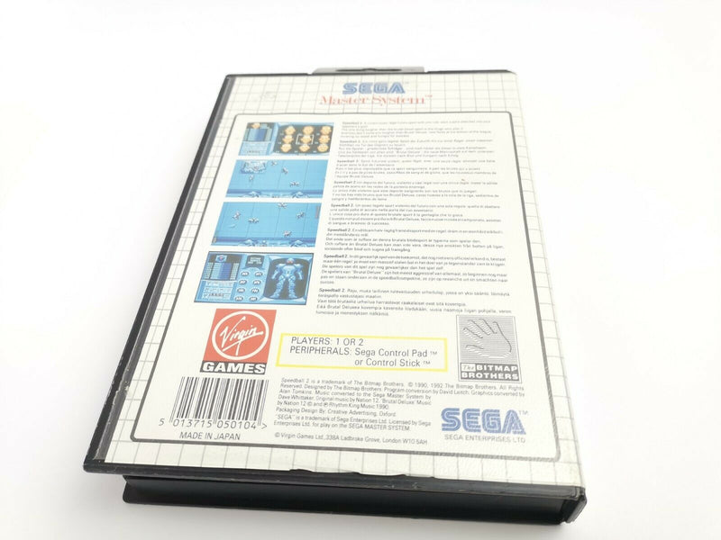 Sega Master System Spiel " Speedball 2 " MS | Ovp | Pal