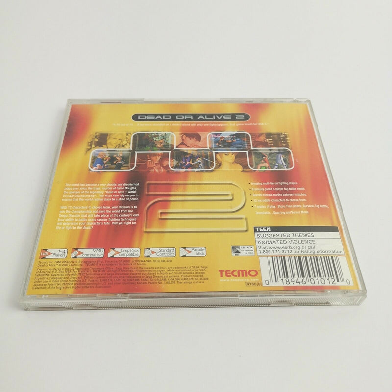 Sega Dreamcast Spiel " Dead or Alive 2 " DC | NTSC-U/C USA  Amerikanische | OVP