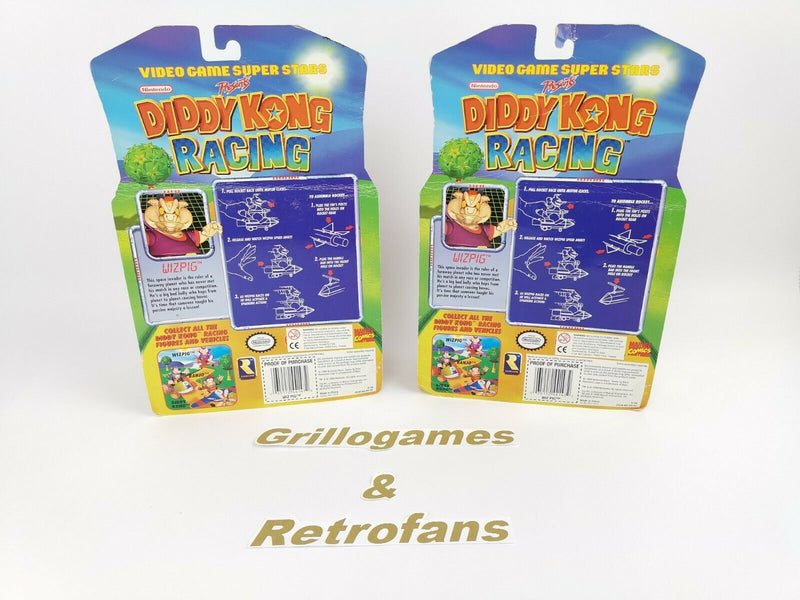 Video game Super stars presents Diddy Kong Racing " Wiz Pig " collectible figure | N64