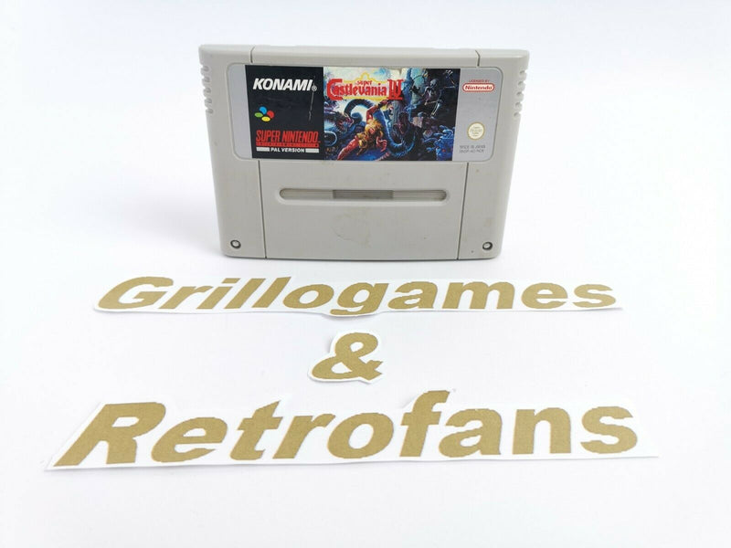 Super Nintendo Spiel | " Super Castlevania IV " | Snes | Modul | Pal