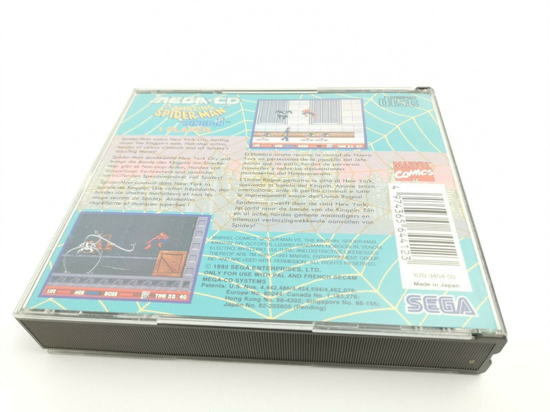 Sega Mega CD Spiel " The Amazing Spider-Man vs.The Kingpin " Pal | Ovp Spiderman
