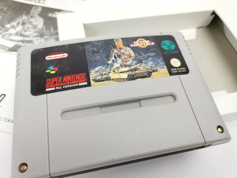 Super Nintendo Game "Super Conflict" Snes | Original packaging | Pal |CIB