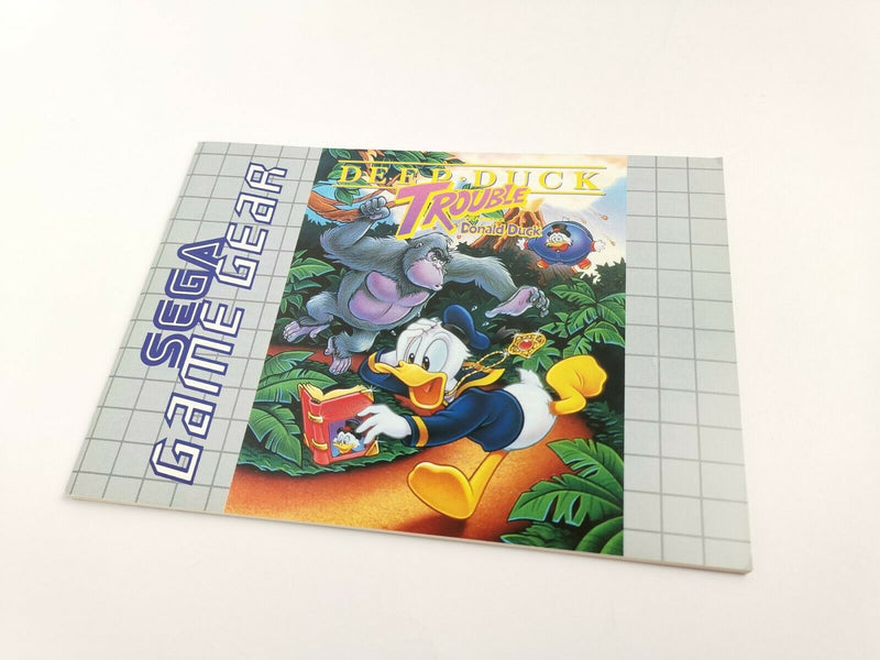 Sega Game Gear Spiel " Deep Duck Trouble starring Donald Duck  " GameGear | OVP