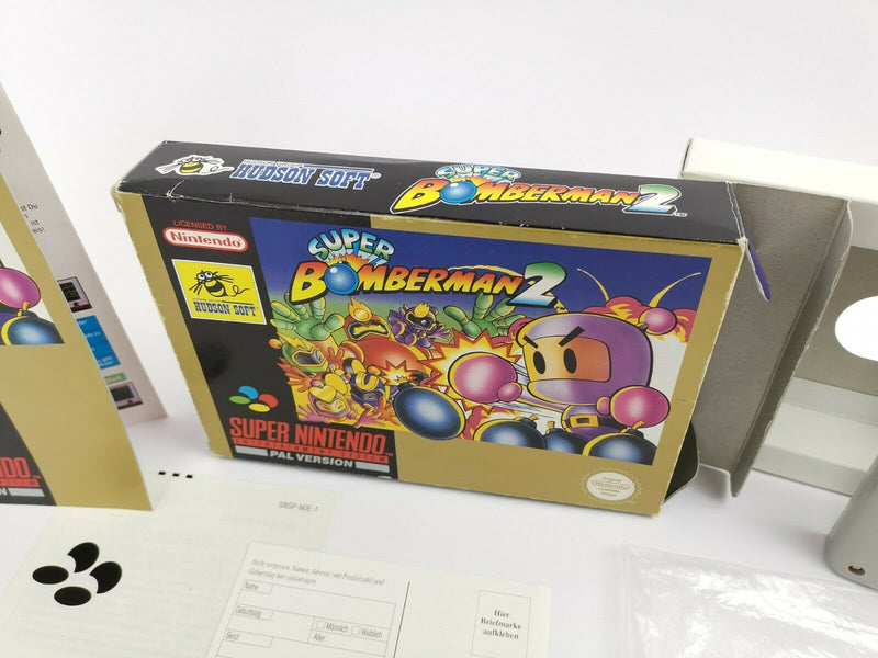 Super Nintendo Spiel " Super Bomberman 2 " Snes | Ovp | Pal | CIB |
