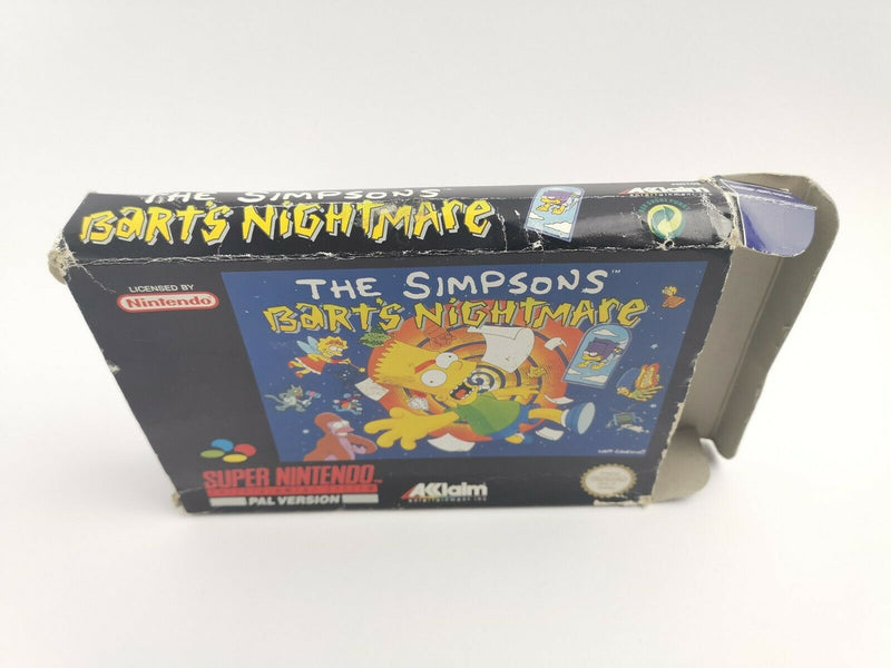 Super Nintendo Spiel " The Simpsons Barts Nightmare " Snes | Ovp | Pal