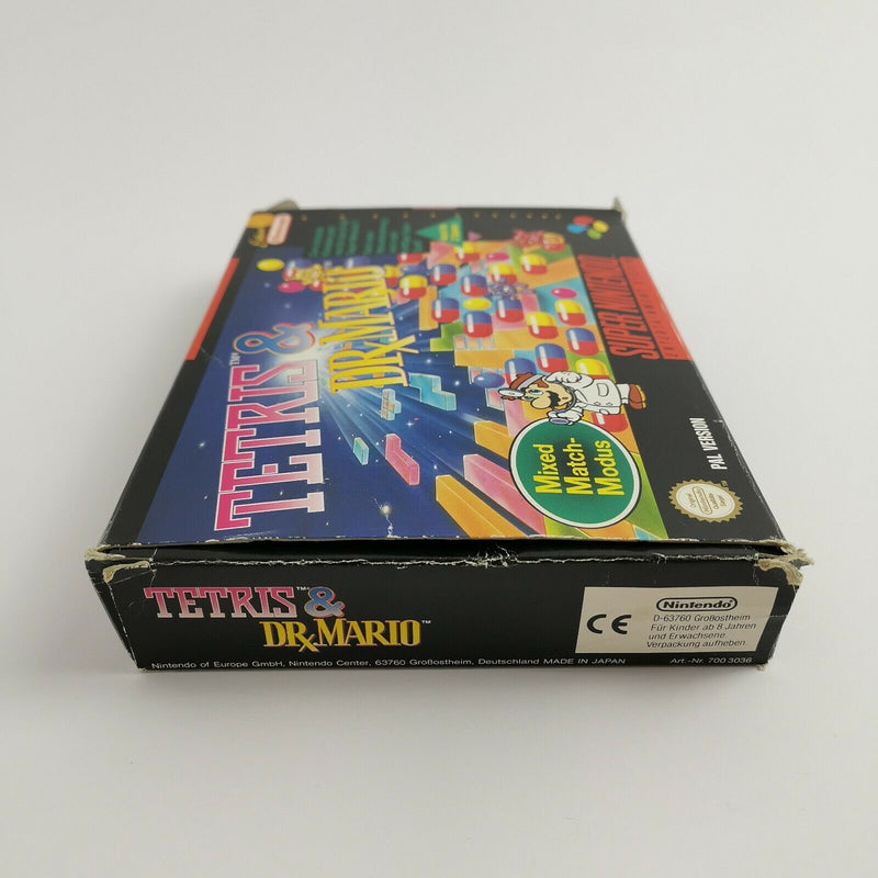 Super Nintendo Spiel " Tetris & Dr. Mario " SNES | OVP | PAL NOE