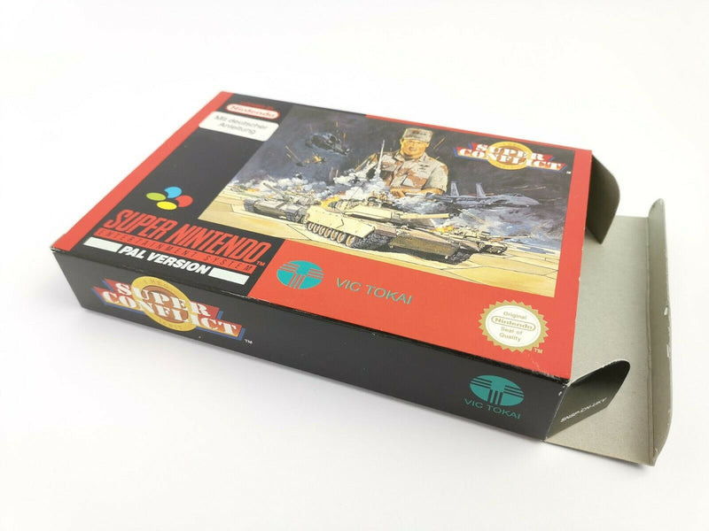 Super Nintendo Game "Super Conflict" Snes | Original packaging | Pal |CIB