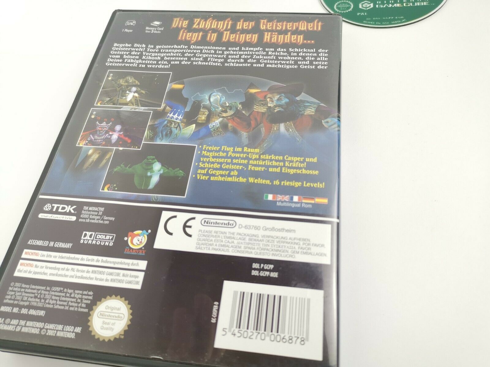 Nintendo Gamecube Spiel " Casper Spirit Dimensions " Game Cube | Ovp | Pal