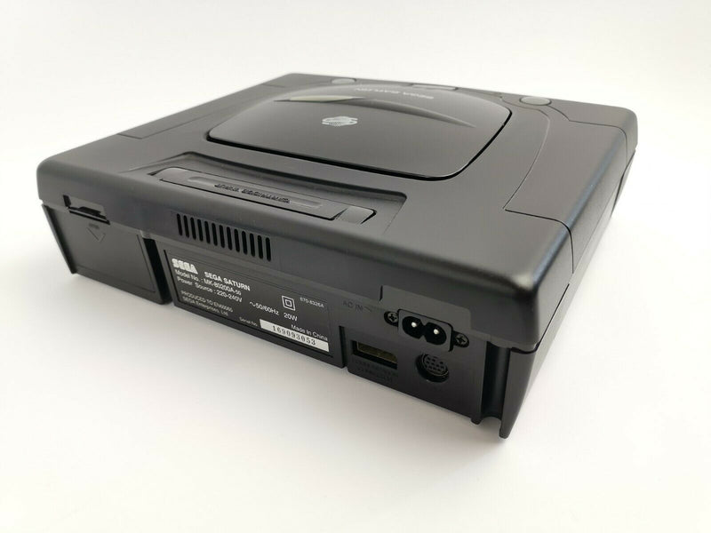 Sega Saturn console bundle with control pad, connection cables and Segaflash Vol 2