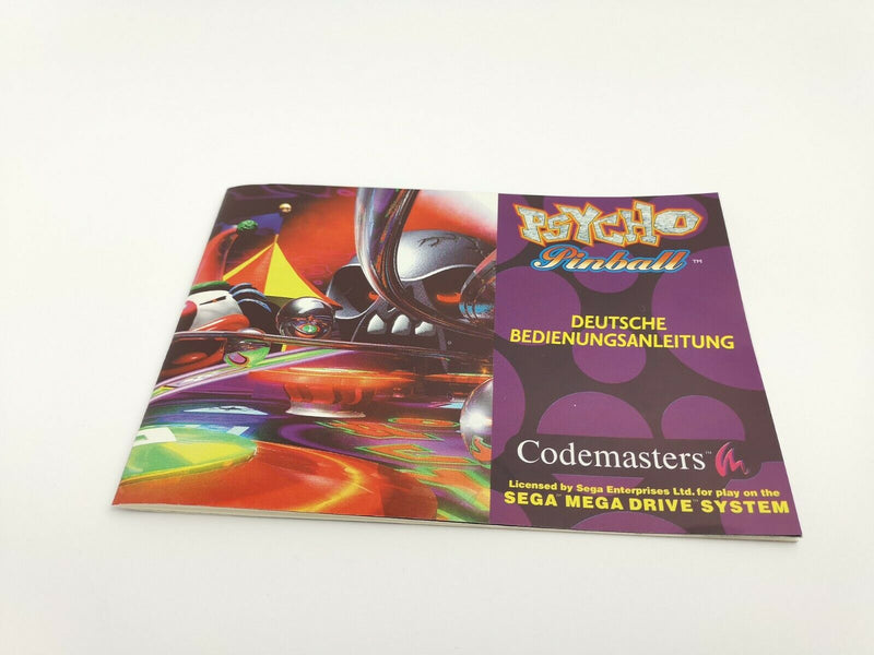 Sega Mega Drive Spiel " Psycho Pinball mit Pappschuber " MD MegaDrive | OVP |PAL
