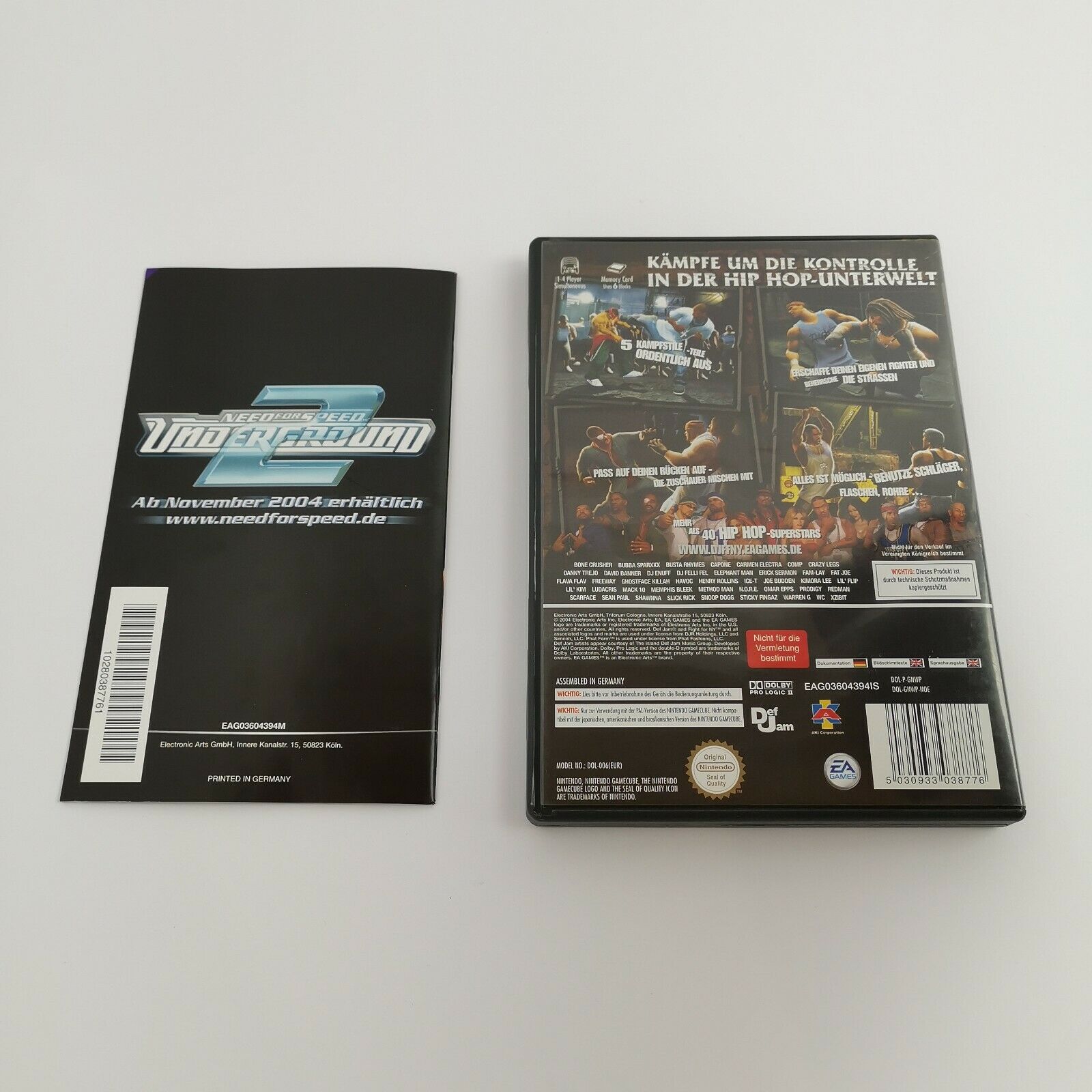 Nintendo Gamecube Spiel " Def Jam Fight For NY " GC Defjam | OVP | PAL NOE USK18