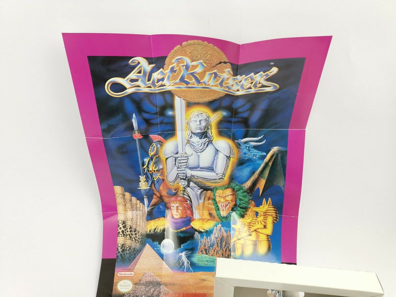 Super Nintendo game "Actraiser" | Snes | Original packaging | Pal | CIB * with poster