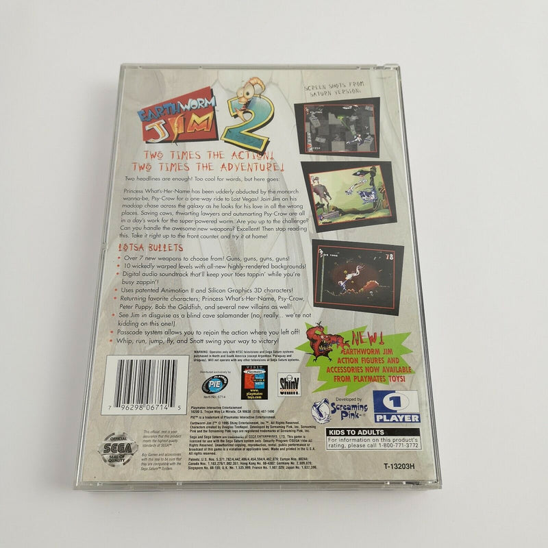 Sega Saturn Spiel " EarthWorm Jim 2 " SegaSaturn OVP | NTSC-U/C USA Earth Worm