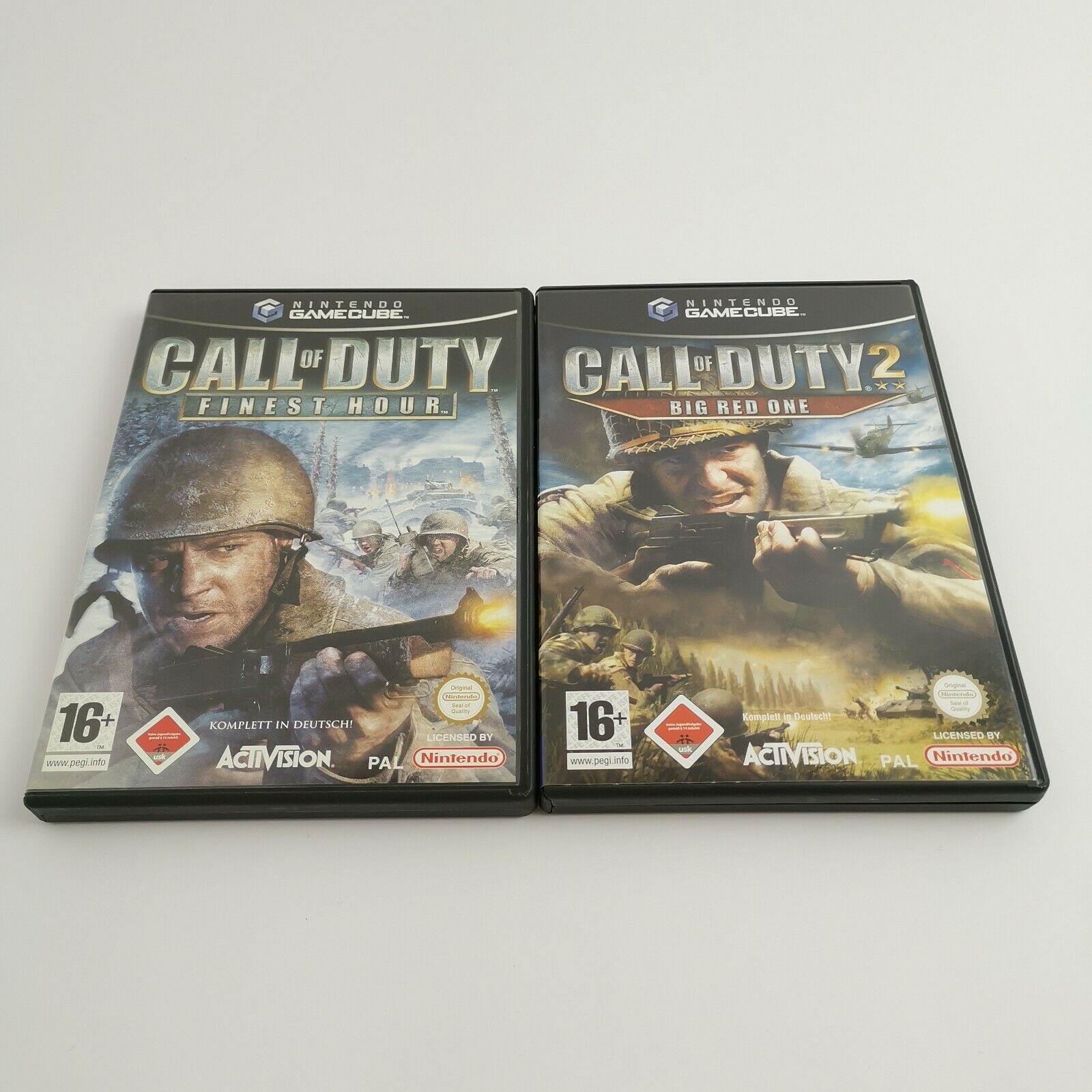 Nintendo Gamecube Spiele " Call of Duty Finest Hour & Big Red One " OVP | USK18