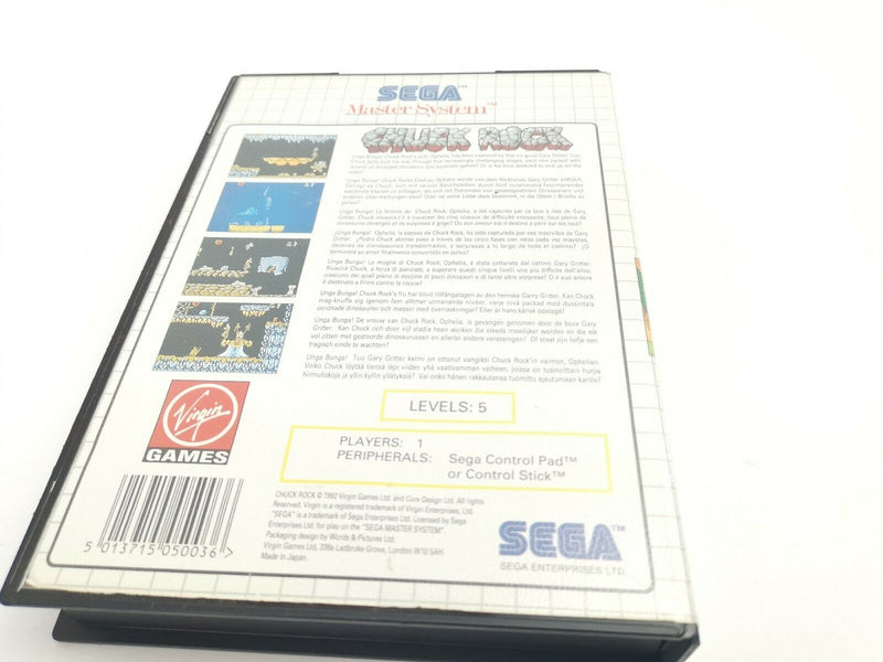 Sega Master System Spiel " Chuck Rock " Ovp | Pal | MS