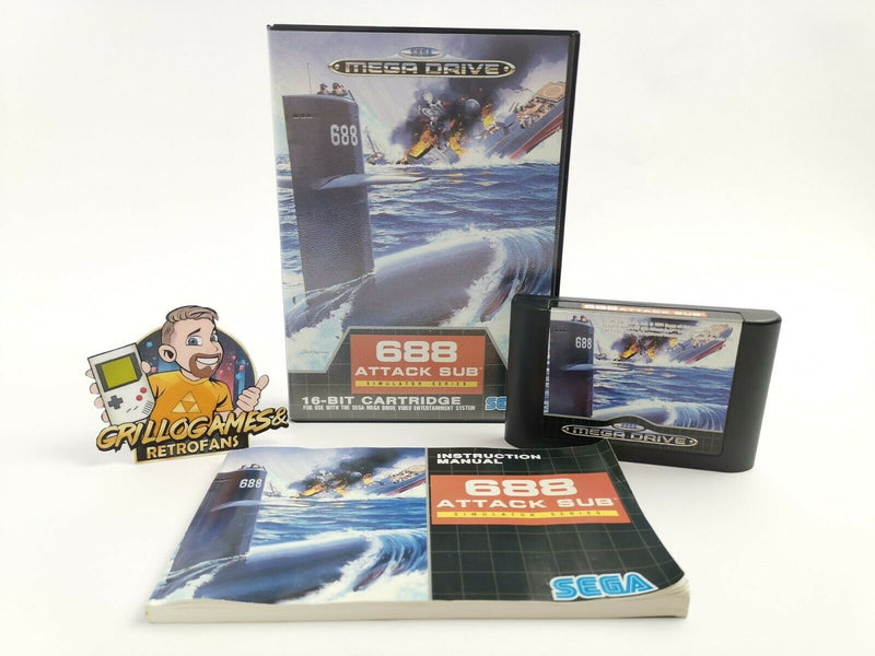 Sega Mega Drive Spiel " 688 Attack Sub " MD MegaDrive | OVP | PAL