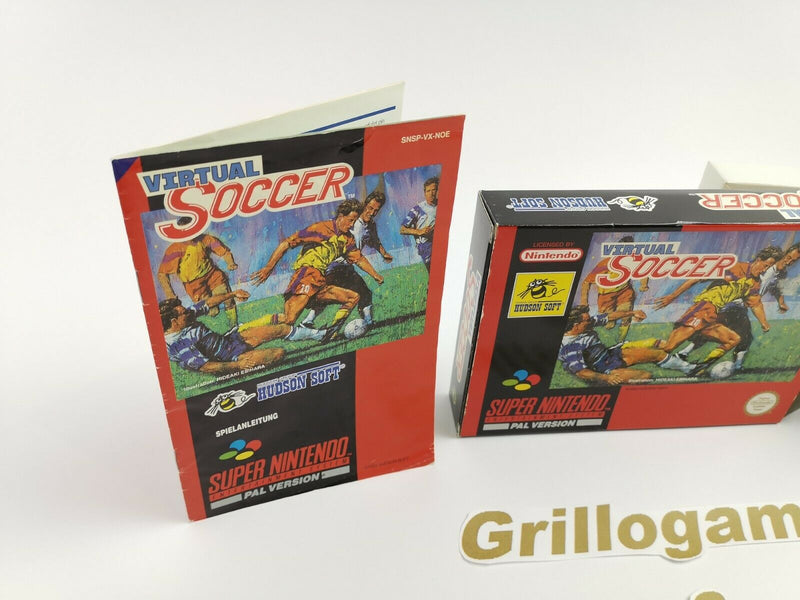 Super Nintendo Spiel " Virtual Soccer " Snes | Ovp | Pal | CIB |