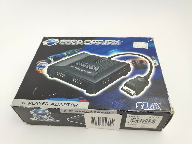 Sega Saturn Zubehör Controller Adapter Multitap " 6-Player Adaptor " Pal | Ovp
