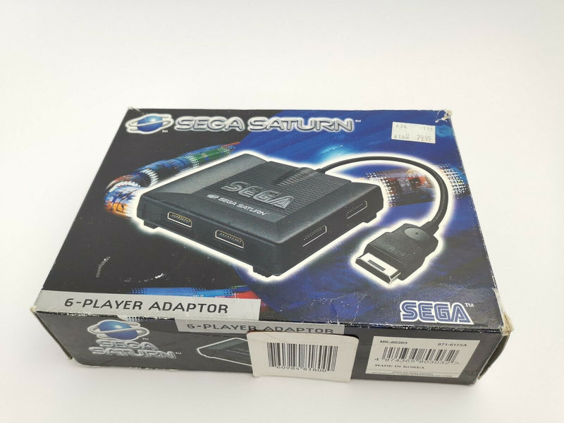 Sega Saturn Accessories Controller Adapter Multitap "6-Player Adapter" Pal | Ovp