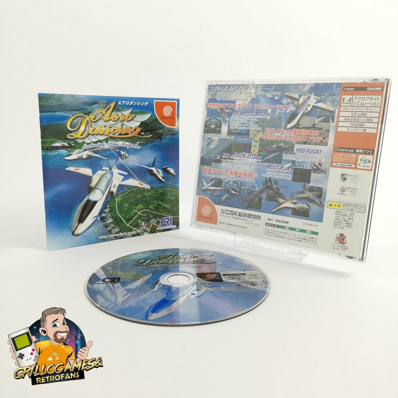 Sega Dreamcast Spiel " Aero Dancing featuring Blue Impulse " OVP | NTSC-J Japan