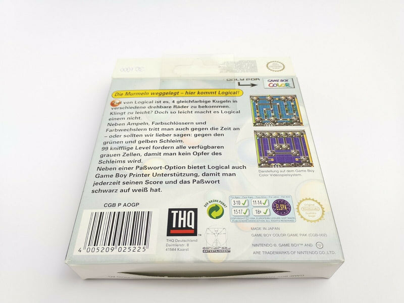 Nintendo Gameboy Color Game "Logical" Original Box | Pal | GBC