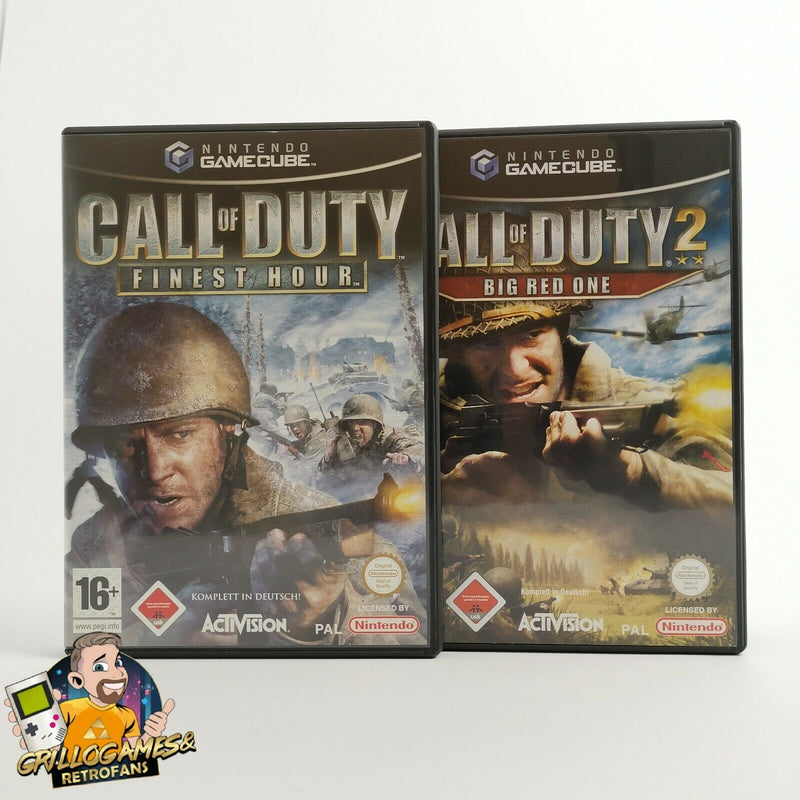Nintendo Gamecube Spiele " Call of Duty Finest Hour & Big Red One " OVP | USK18