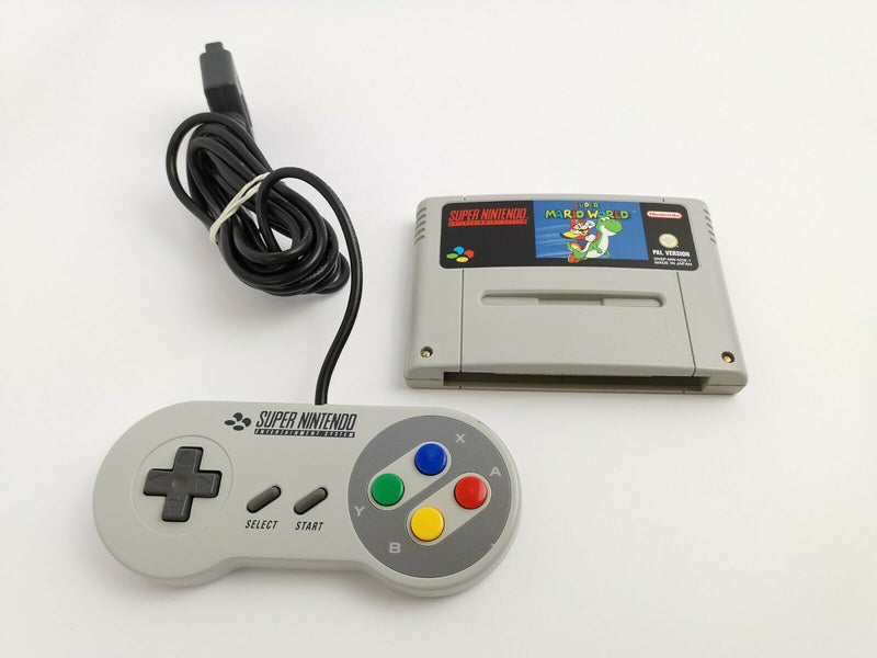 Super Nintendo SNES console, 1 controller, Super Mario World &amp; connection cable