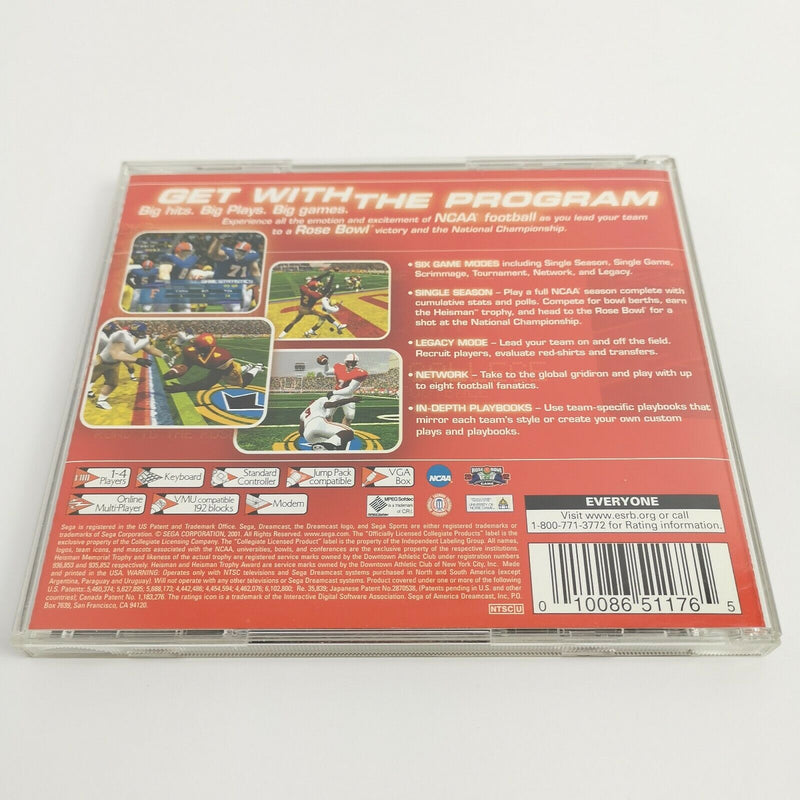 Sega Dreamcast Spiel " NCAA College Football 2K2 " DC | OVP | NTSC-U/C USA Sport