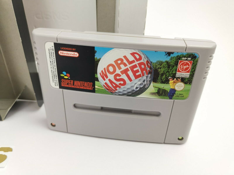 Super Nintendo Spiel " World Masters Golf " Snes | Ovp | Pal | CIB |