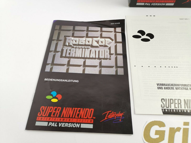 Super Nintendo Spiel " Robocop versus The Terminator " | Snes | Ovp | Pal | CIB