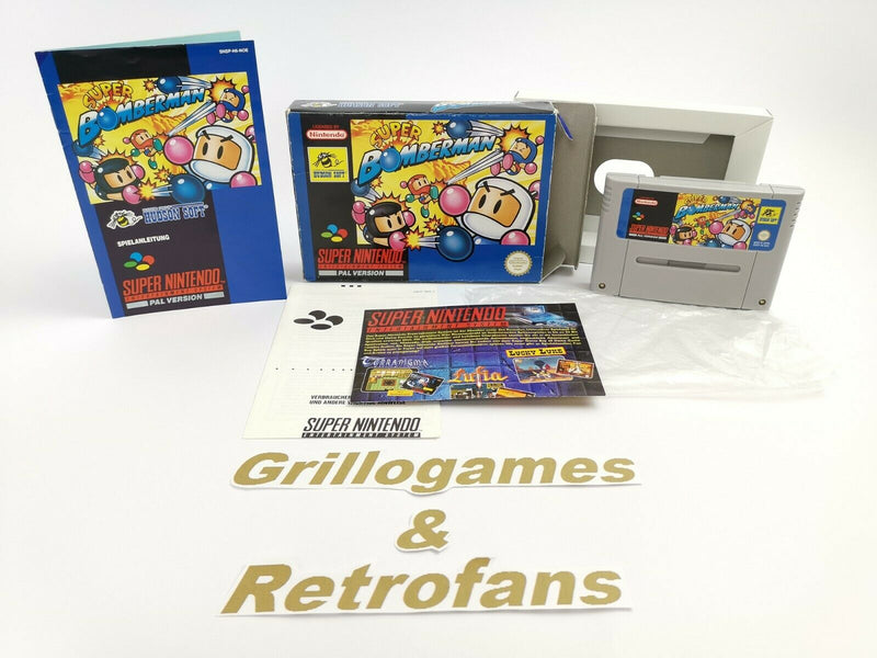 Super Nintendo Spiel " Super Bomberman " Snes | Ovp | Pal | CIB |