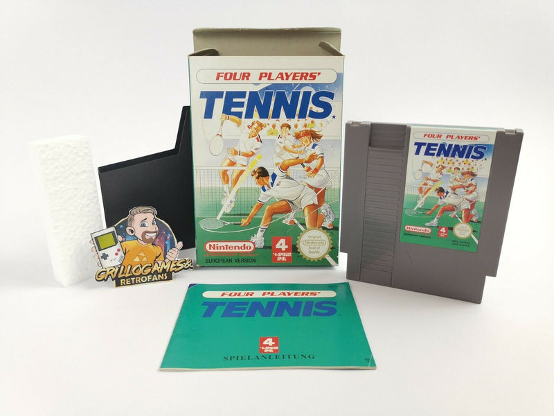 Nintendo Entertainment System game "Four Players Tennis" NES | OVP |PAL FRG-1