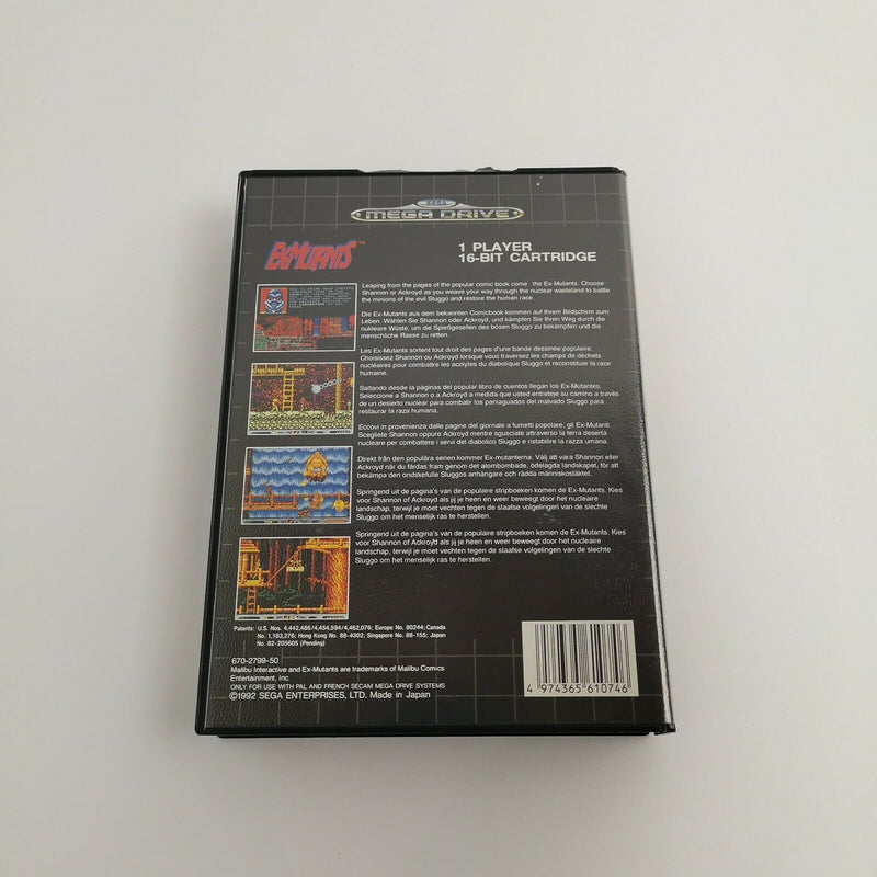 Sega Mega Drive game "Ex-Mutants" MD MegaDrive | Original packaging | PAL 16-bit Ex Mutants