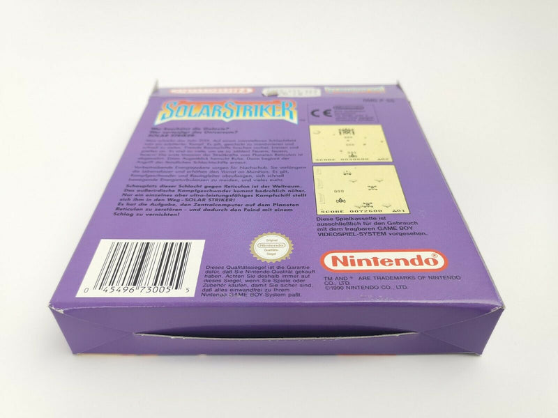 Nintendo Gameboy Classic Game "Solar Striker" Original Box | Pal | NOE-1 Game Boy