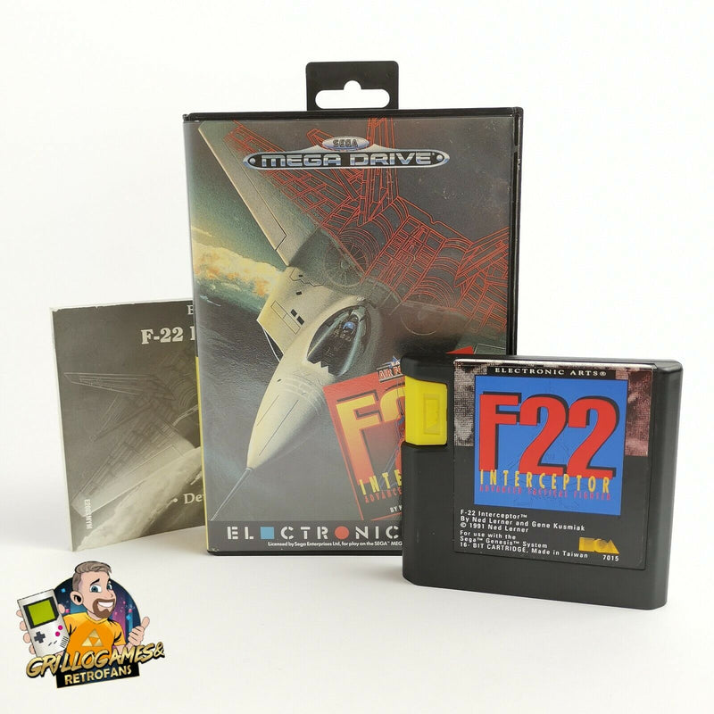 Sega Mega Drive Spiel " EA Air Force F22 Interceptor " MD MegaDrive | OVP | PAL