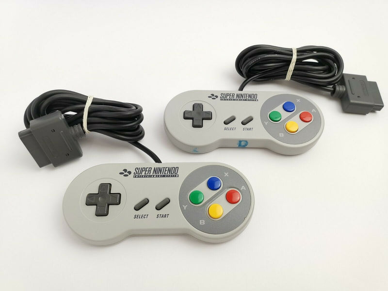 Super Nintendo Multinorm Konsole (NTSC & PAL Spiele), mit 2 Control. und Kabeln
