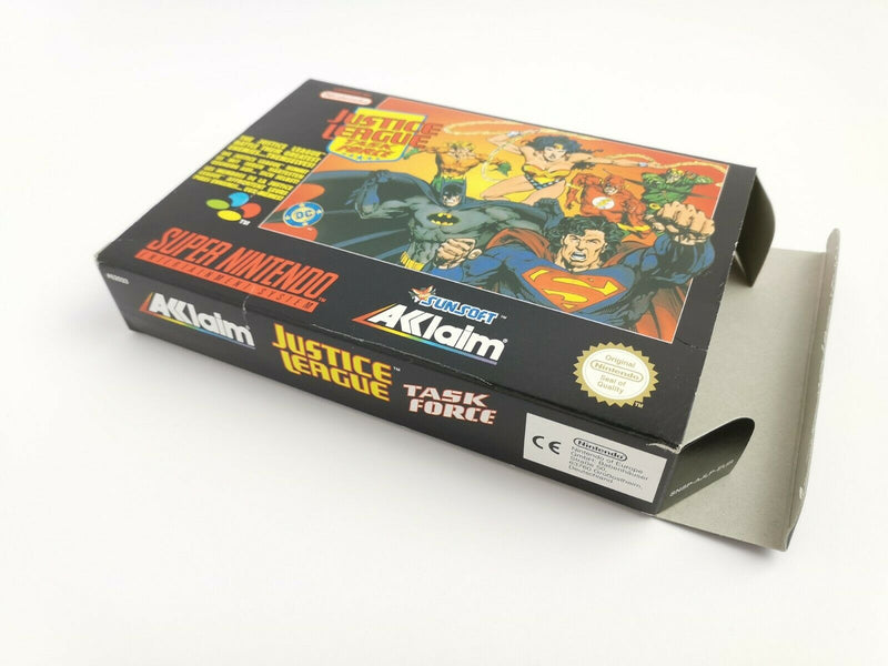 Super Nintendo Game "Justice League Task Force" Snes | Original packaging | Pal | CIB