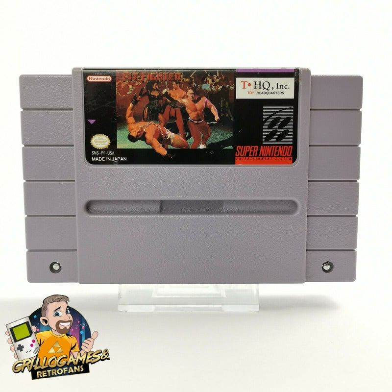 Super Nintendo Spiel " Pit-Fighter " SNES | NTSC-U/C USA | Modul Cartridge