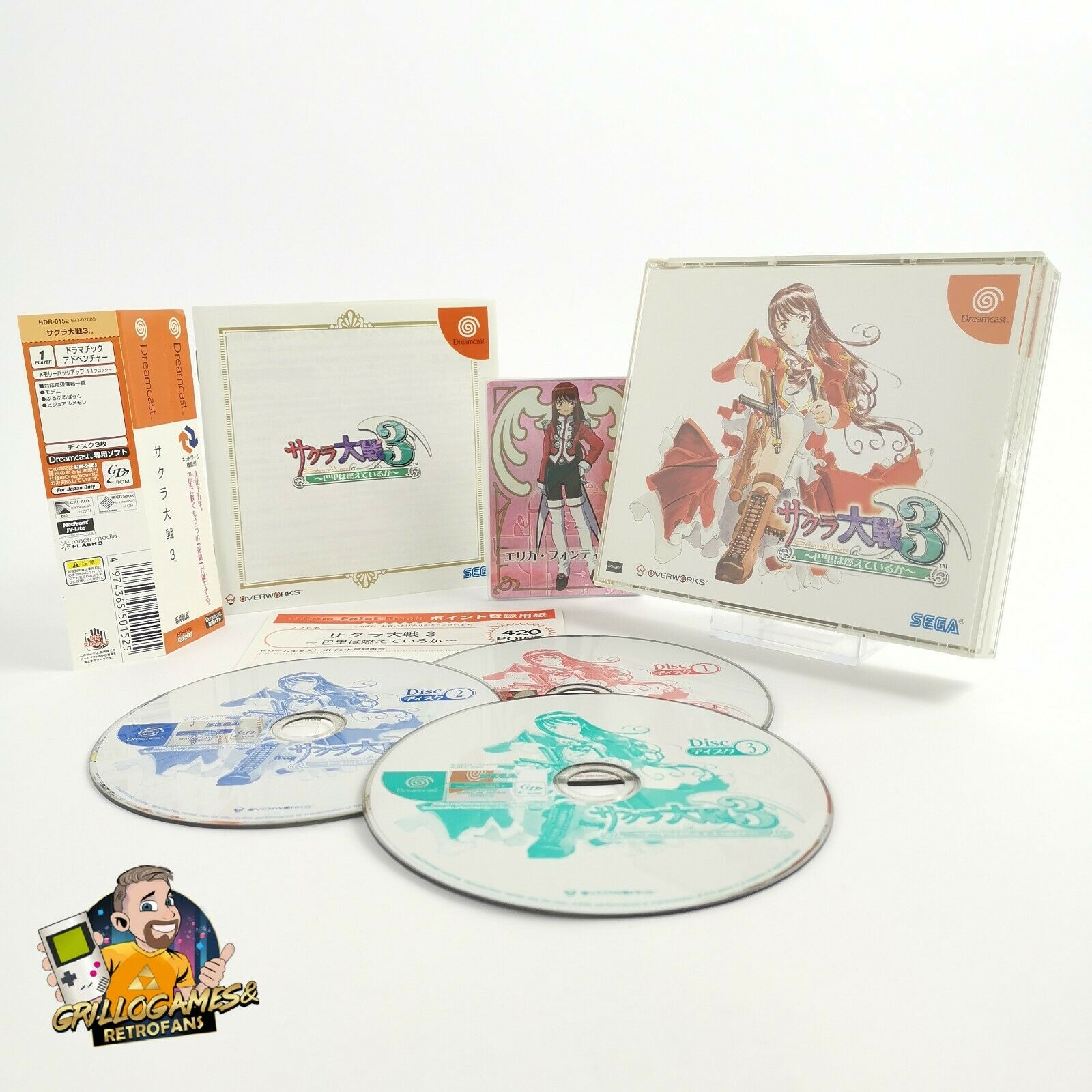 Sega Dreamcast game "Sakura Wars 3" DC | Original packaging | NTSC-J Japan