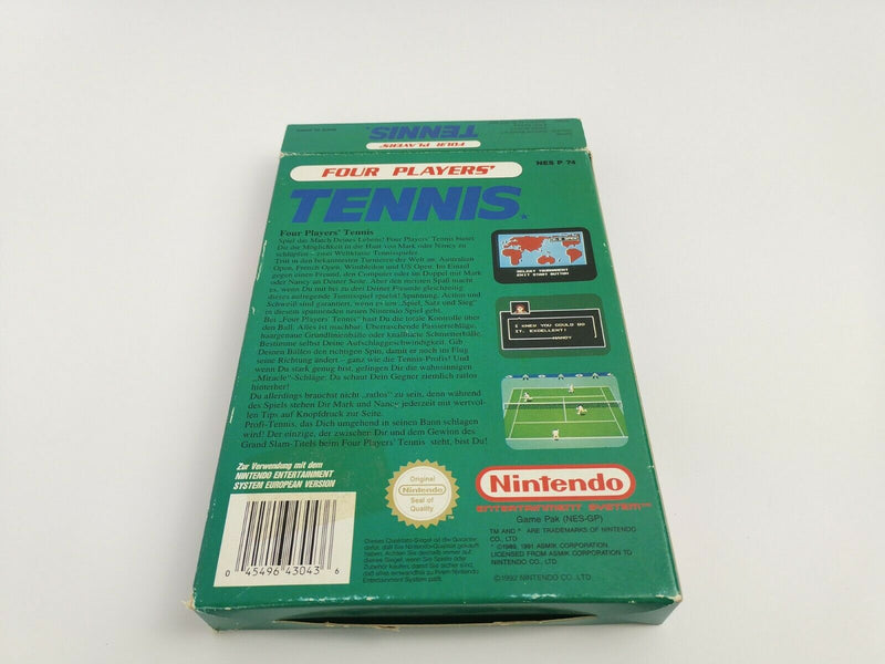Nintendo Entertainment System game "Four Players Tennis" NES | OVP |PAL FRG-1
