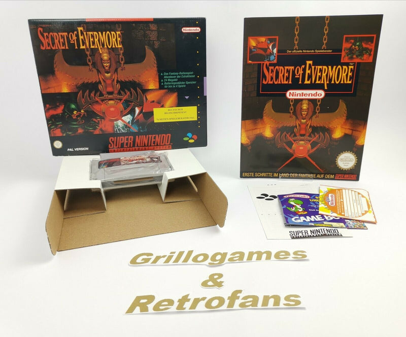 Super Nintendo game "Secret of Evermore" | Snes | Original packaging | Pal | CIB | * New *