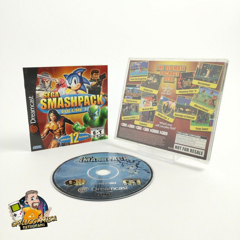 Sega Dreamcast Spiel " Sega Smashpack Volume 1  " OVP | NTSC-U/C USA Smash Pack