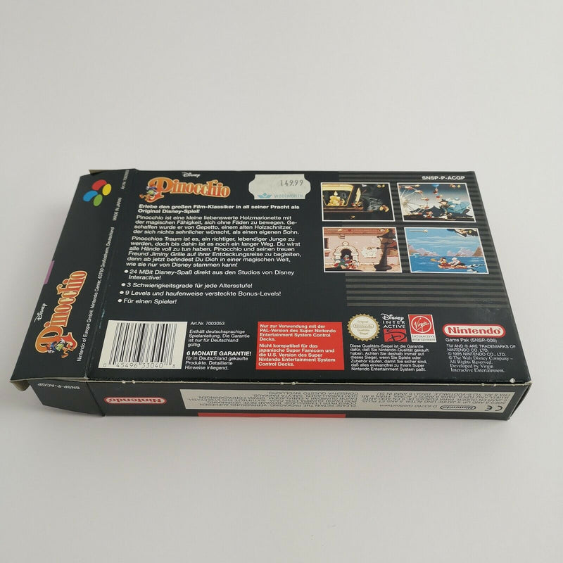 Super Nintendo Spiel  " Disney Pinocchio " SNES | OVP | PAL Version EUR