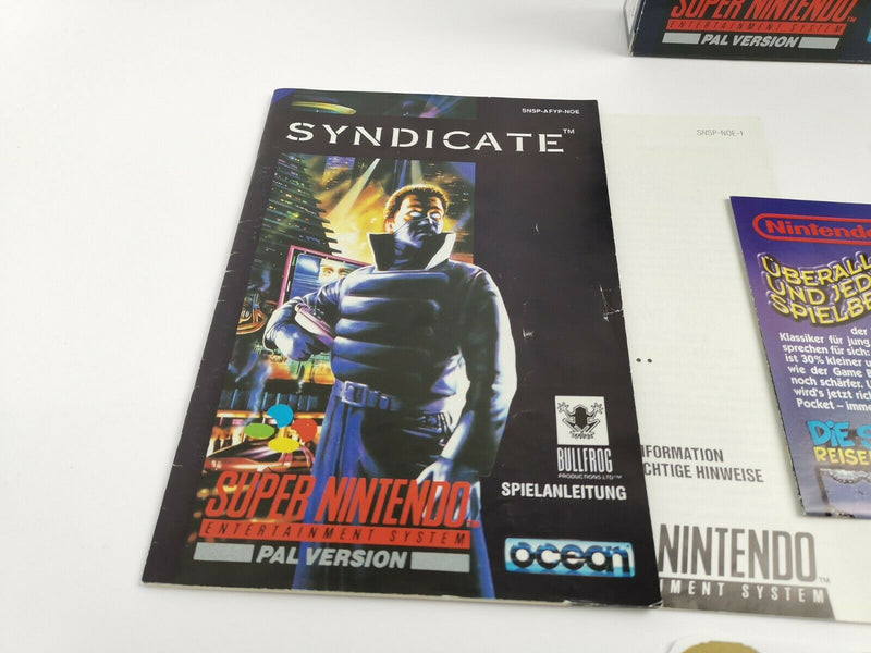 Super Nintendo game "Syndicate" | Snes | Original packaging | Pal | CIB