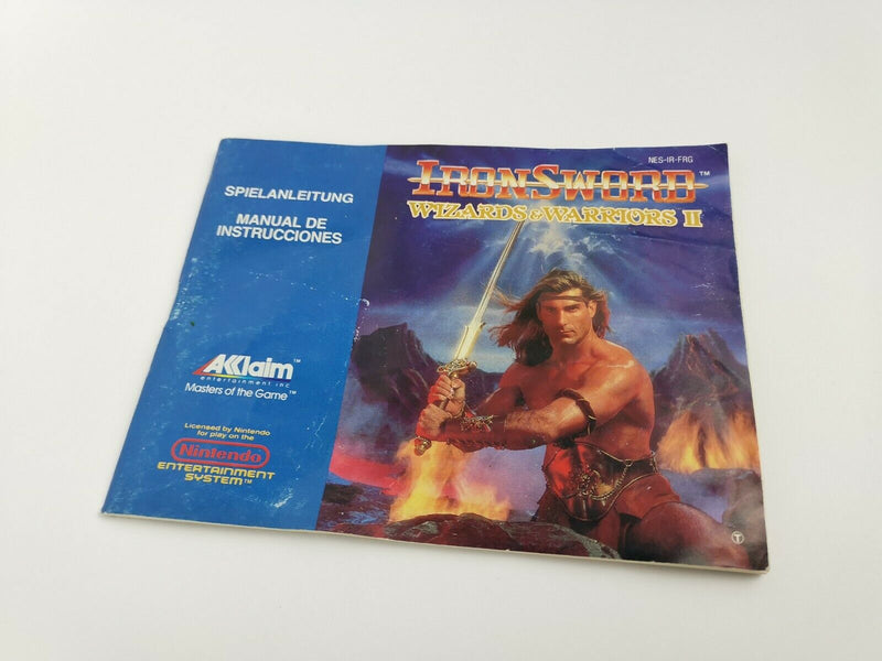 Nintendo Entertainment System Spiel " Iron Sword Wizards & Warriors II 2 " NES