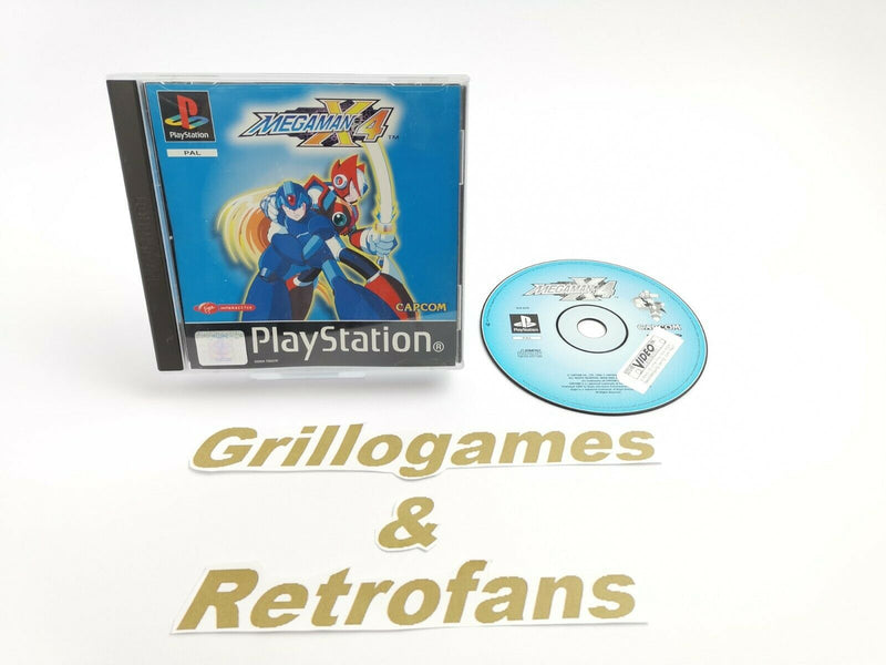Sony Playstation 1 Spiel " Megaman X4 " PSX | Ps One | Ovp | Pal | Mega Man X 4