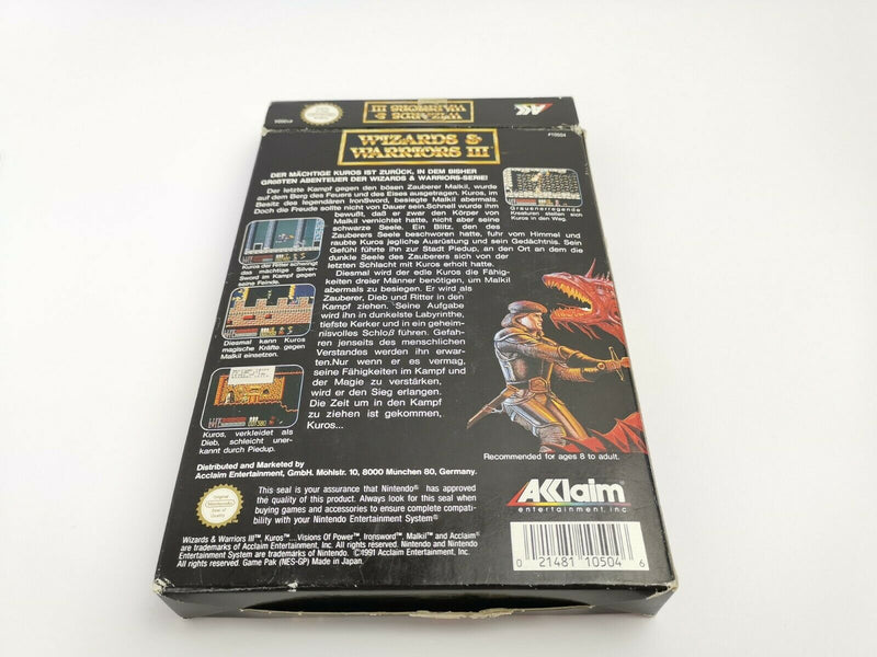 Nintendo Entertainment System Spiel " Wizards & Warriors III 3 " NES | OVP | NOE
