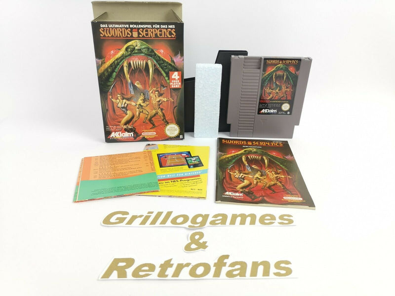 Nintendo Entertainment System Spiel " Swords and Serpents " | Nes | Ovp