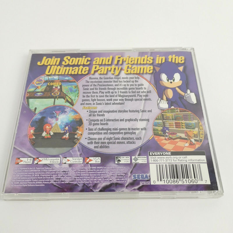 Sega Dreamcast Spiel " Sonic Shuffle " OVP | NTSC-U/C USA | Sonic The Hedgehog