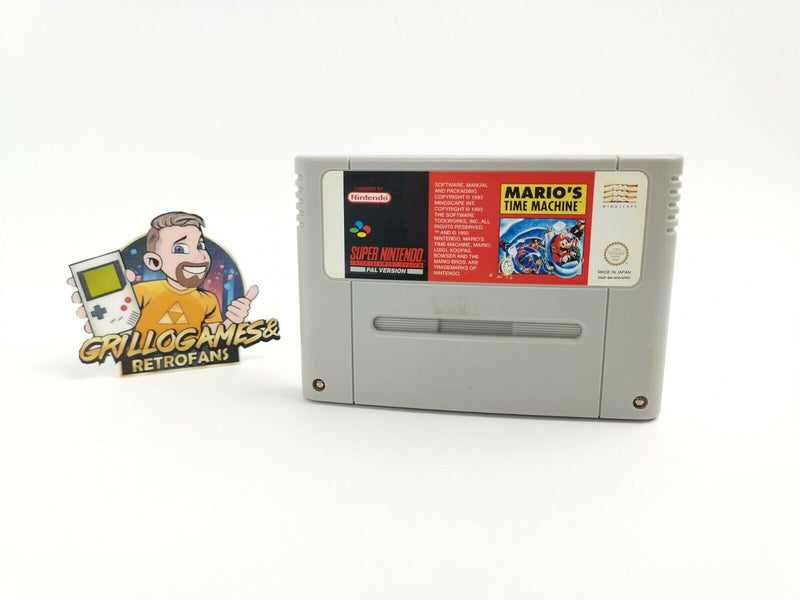 Super Nintendo Spiel " Mario´s Time Machine " Snes | Modul | Noe / SFRG | Pal